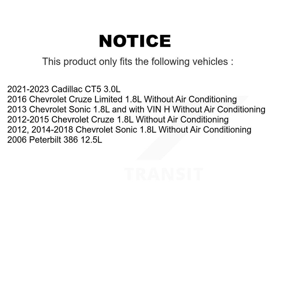 Serpentine Belt KBR-5060570 For Chevrolet Cruze Sonic Limited Cadillac CT5 Peterbilt 386