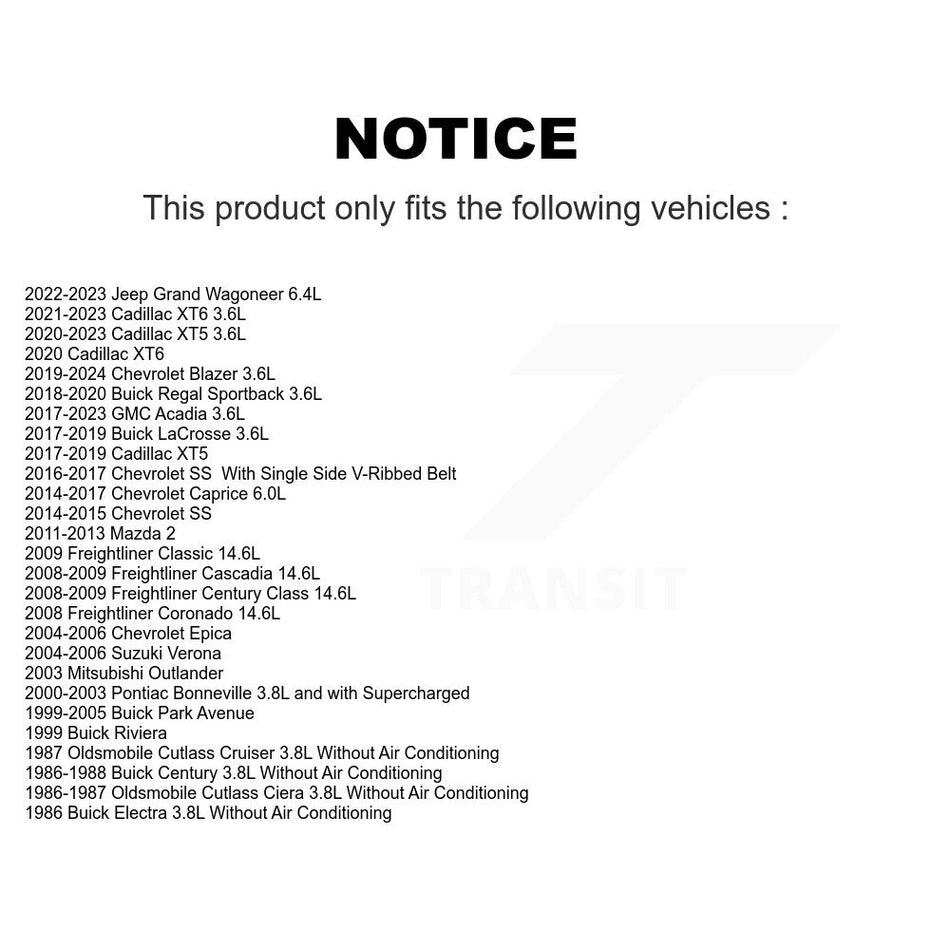 Serpentine Belt KBR-5060725 For Cadillac XT5 GMC Acadia Chevrolet Blazer Mazda 2 XT6 Buick LaCrosse