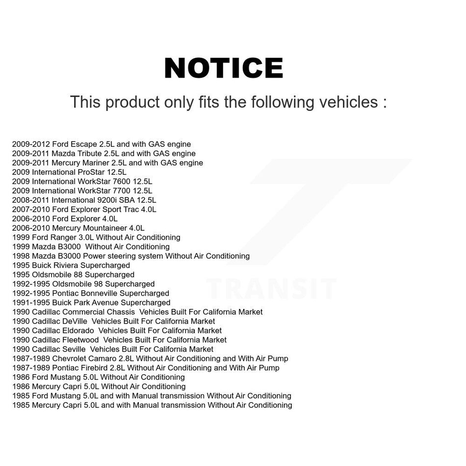 Serpentine Belt KBR-5060860 For Ford Escape Mazda Tribute Explorer Sport Trac Chevrolet Camaro Buick