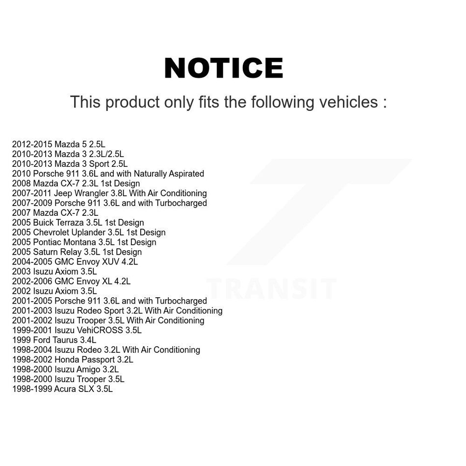 Main Drive Serpentine Belt KBR-5060900 For Mazda 3 Jeep Wrangler 5 Porsche 911 CX-7 Pontiac Montana