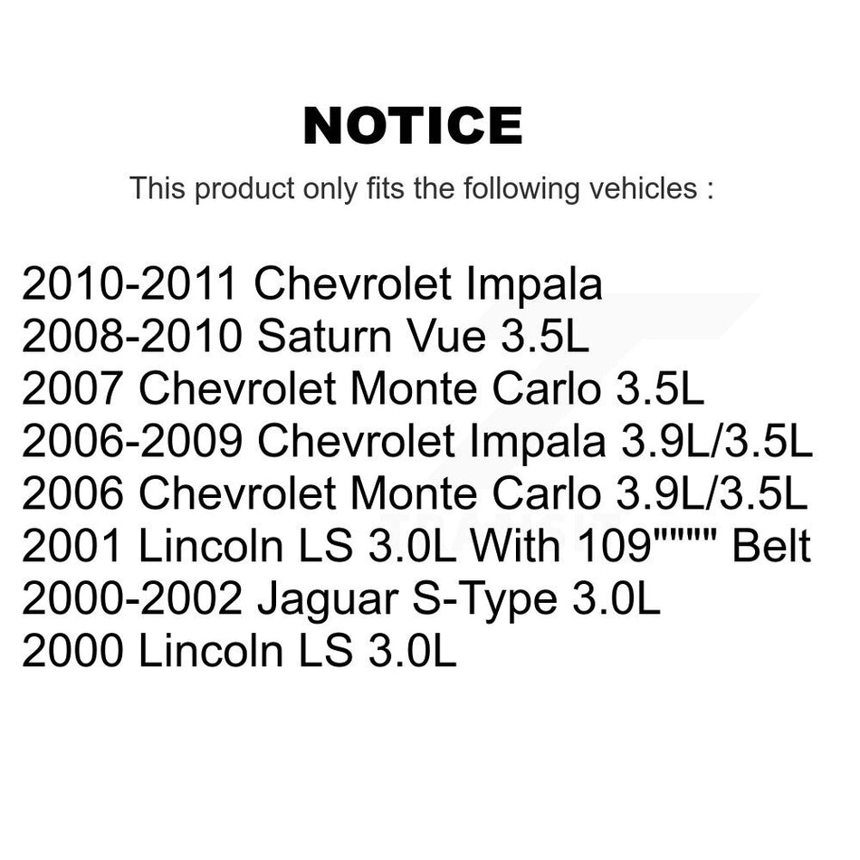 Main Drive Serpentine Belt KBR-5061090 For Chevrolet Impala Saturn Vue Monte Carlo Jaguar S-Type LS