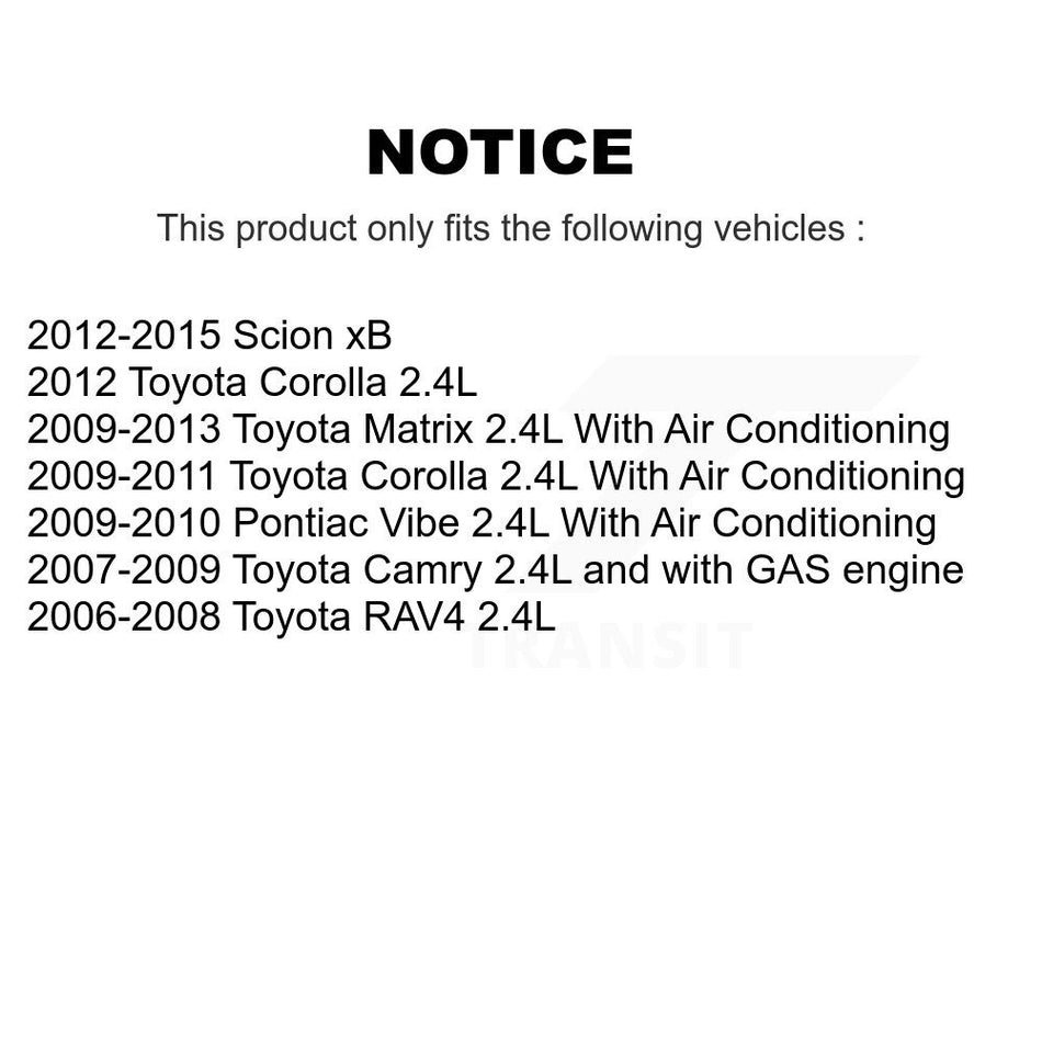 Main Drive Serpentine Belt KBR-5070750 For Toyota Corolla Matrix Camry RAV4 Pontiac Vibe Scion xB