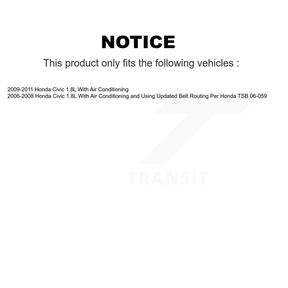 Main Drive Serpentine Belt KBR-5070852 For Honda Civic 1.8L