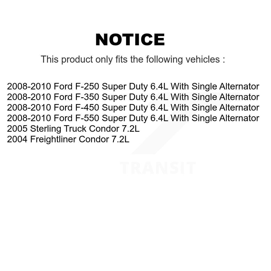 Serpentine Belt KBR-5080865 For Ford F-350 Super Duty F-250 F-550 Freightliner Sterling Truck Condor