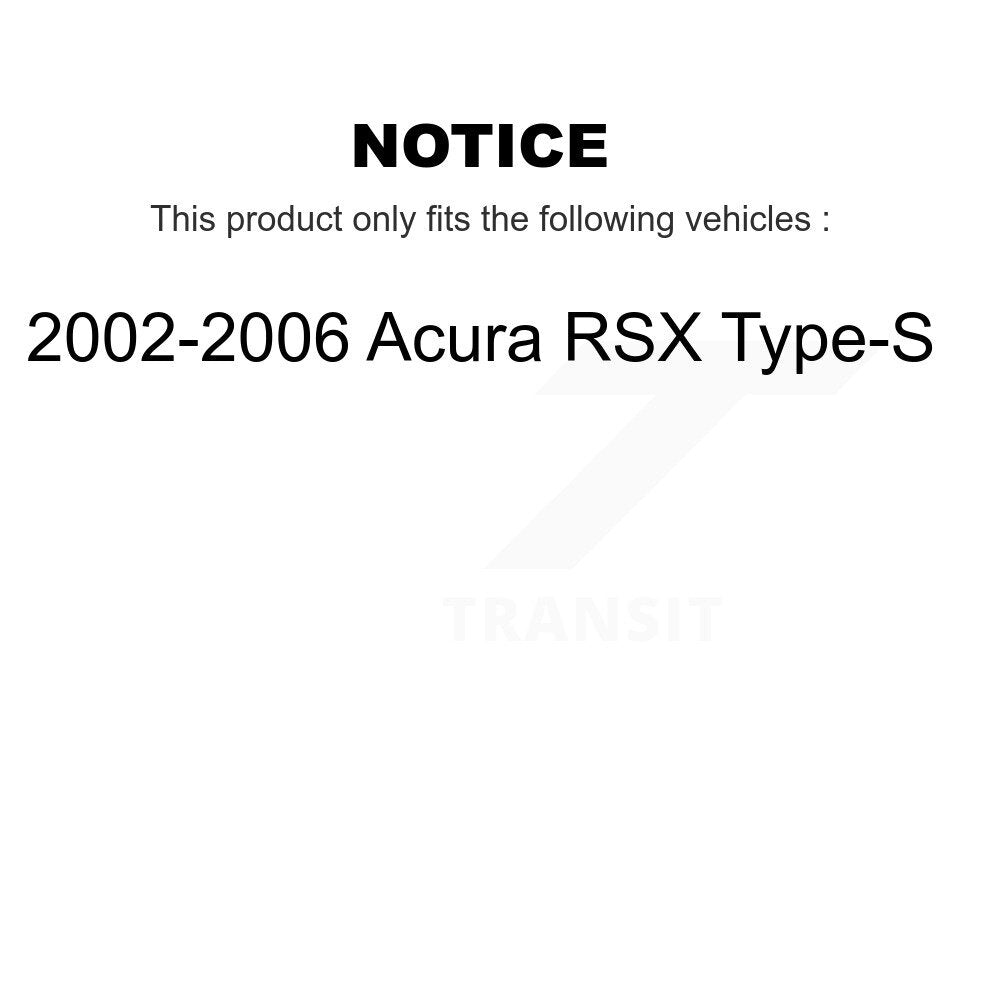 Front Disc Brake Caliper Rotors And Ceramic Pads Kit For 2002-2006 Acura RSX Type-S KC8-100009C