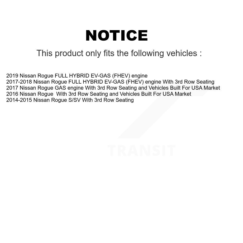Front Disc Brake Caliper Rotors And Semi-Metallic Pads Kit For Nissan Rogue KC8-100075S