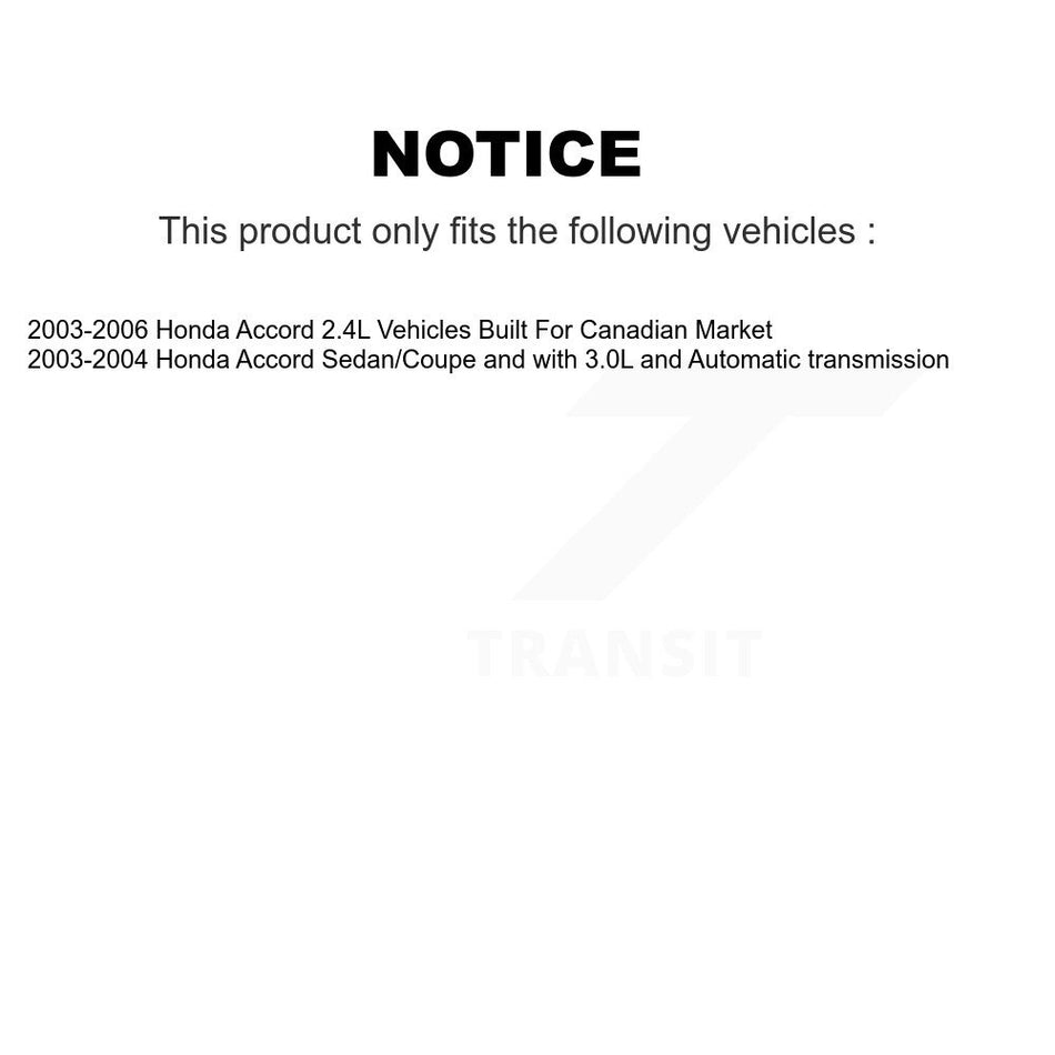 Front Disc Brake Caliper Rotors And Ceramic Pads Kit For Honda Accord KC8-100083C