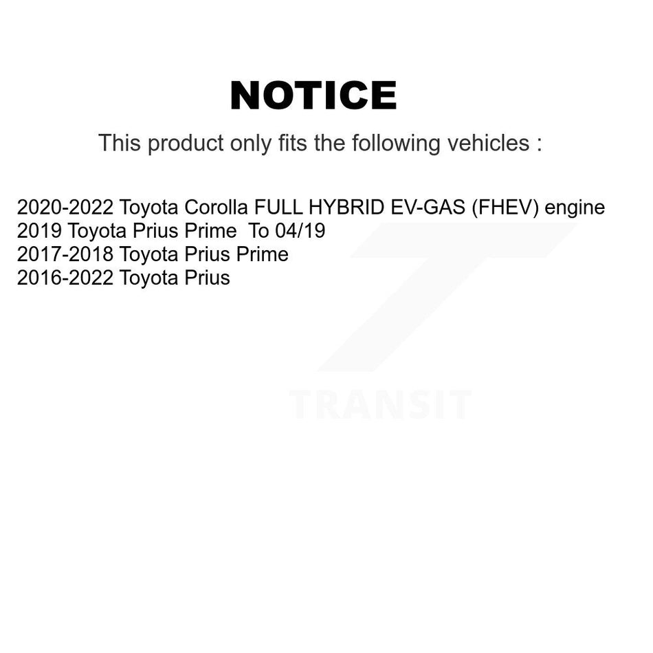 Front Disc Brake Caliper Rotors And Semi-Metallic Pad Kit For Toyota Corolla Prius Prime KC8-100083S
