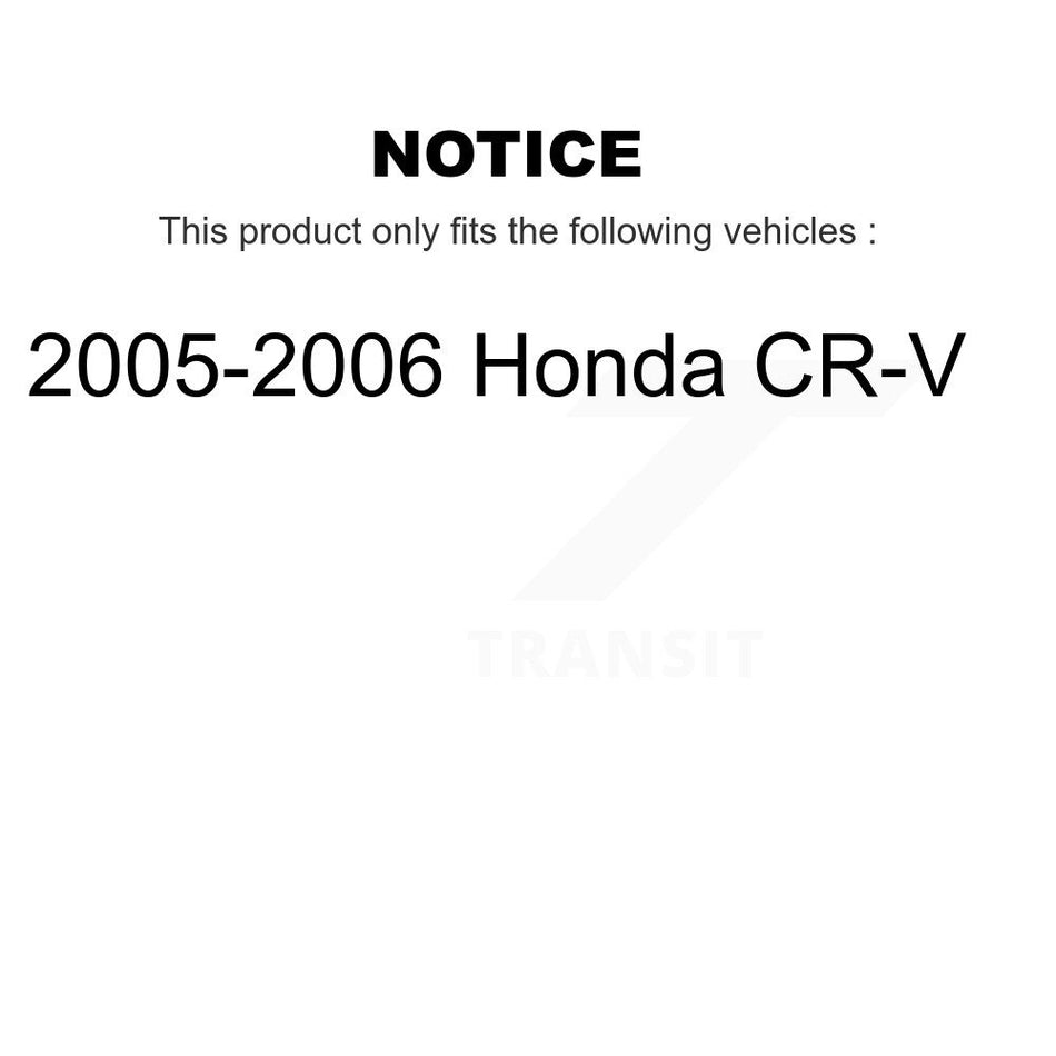 Front Disc Brake Caliper Rotors And Ceramic Pads Kit For 2005-2006 Honda CR-V KC8-100236C