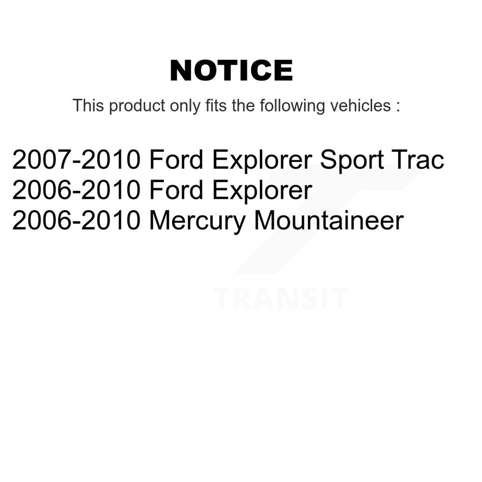 Front Disc Brake Caliper Rotors And Ceramic Pad Kit For Ford Explorer Sport Trac Mercury KC8-100423T