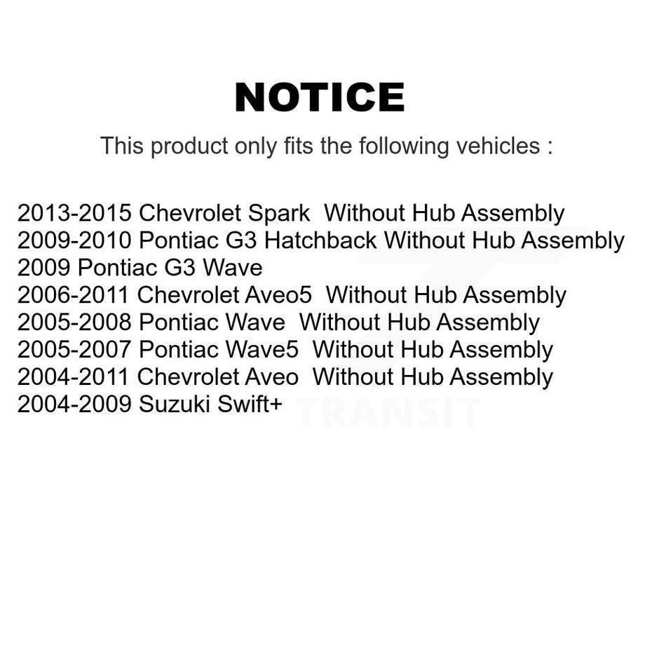 Front Rear Disc Brake Caliper Rotors Drums Semi-Metallic Pads Shoes Wheel Cylinders And Hardware Kit (11Pc) For Chevrolet Aveo Spark Aveo5 Pontiac G3 Suzuki Wave Wave5 Swift+ KC8-100924S