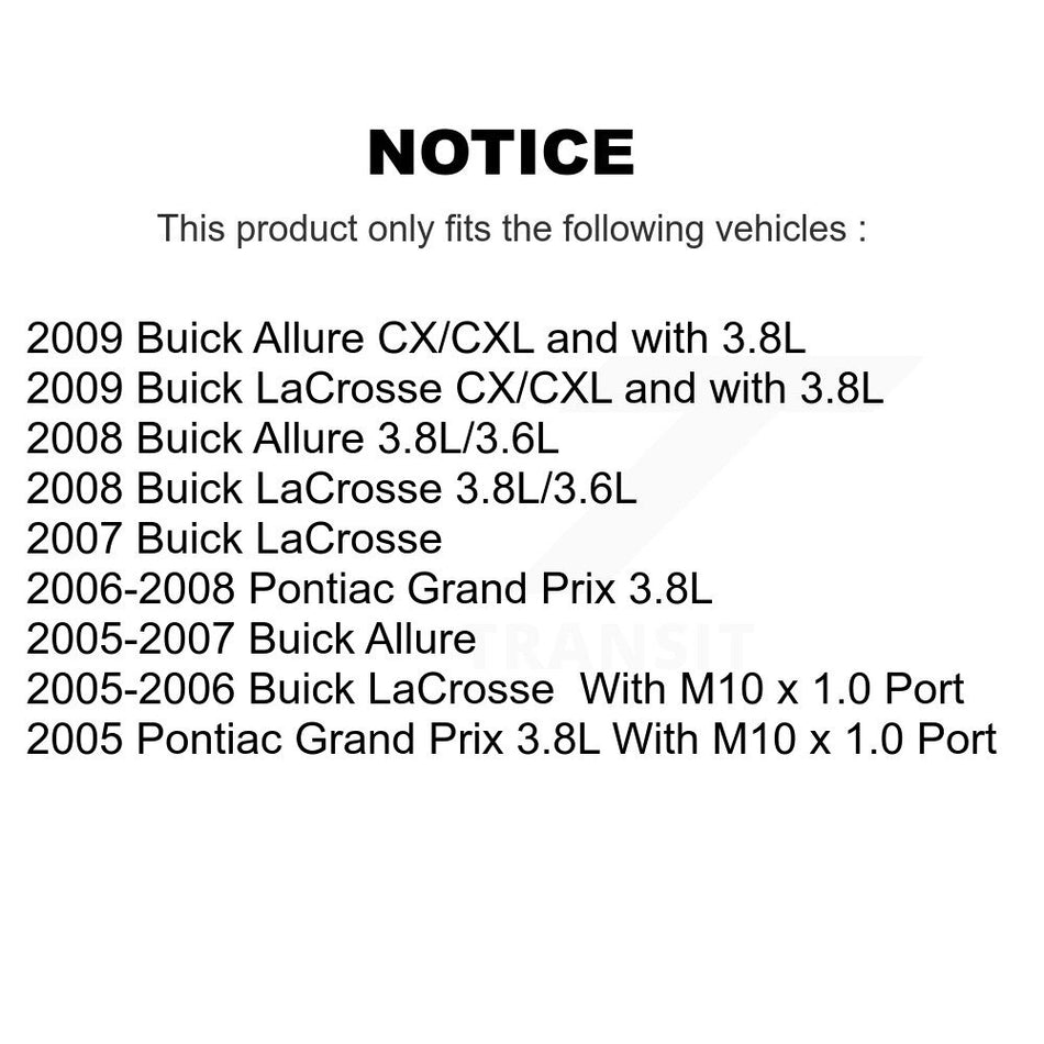 Front Rear Disc Brake Caliper Rotors And Semi-Metallic Pads Kit (10Pc) For Pontiac Grand Prix Buick LaCrosse Allure KC8-100984P