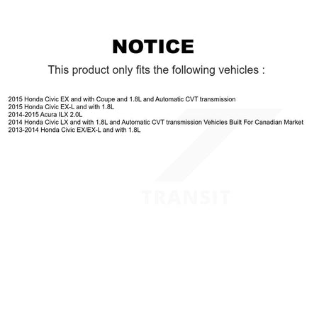 Front Rear Disc Brake Caliper Rotor And Ceramic Pad Kit (10Pc) For Honda Civic Acura ILX KC8-101049T
