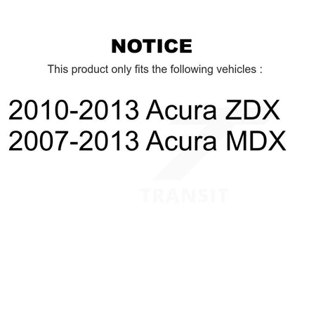 Front Rear Disc Brake Caliper Rotors And Ceramic Pads Kit (10Pc) For Acura MDX ZDX KC8-101090T