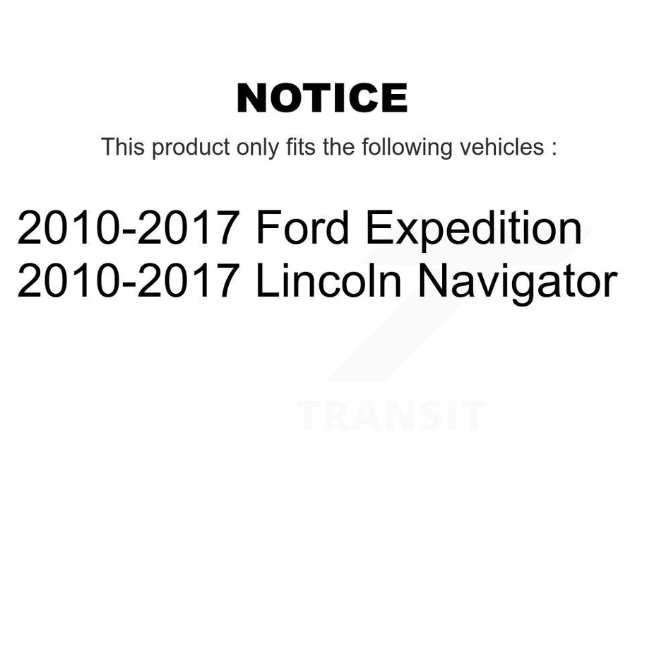 Front Rear Disc Brake Caliper Rotors And Semi-Metallic Pads Kit (10Pc) For 2010-2017 Ford Expedition Lincoln Navigator KC8-101096P