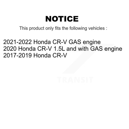 Front Rear Disc Brake Caliper Rotors And Ceramic Pads Kit (10Pc) For Honda CR-V KC8-101139T
