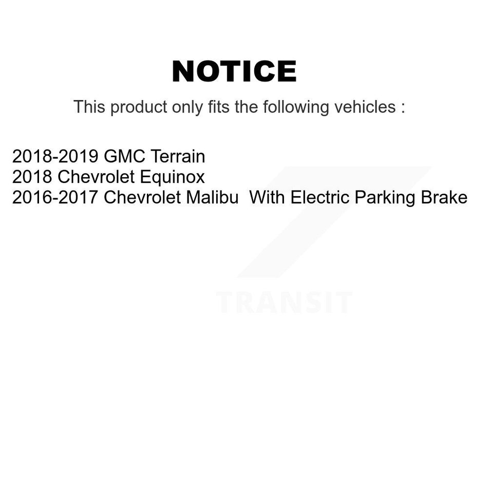 Rear Disc Brake Caliper Rotors And Ceramic Pads Kit For Chevrolet Equinox GMC Terrain KC8-101236N