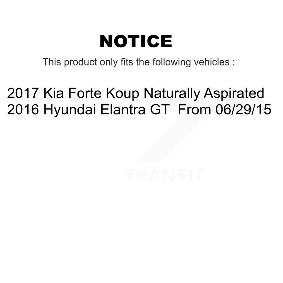Front Rear Brake Caliper Rotor & Semi-Metallic Pad Kit (10Pc) For Hyundai Elantra GT Kia KC8-101257S