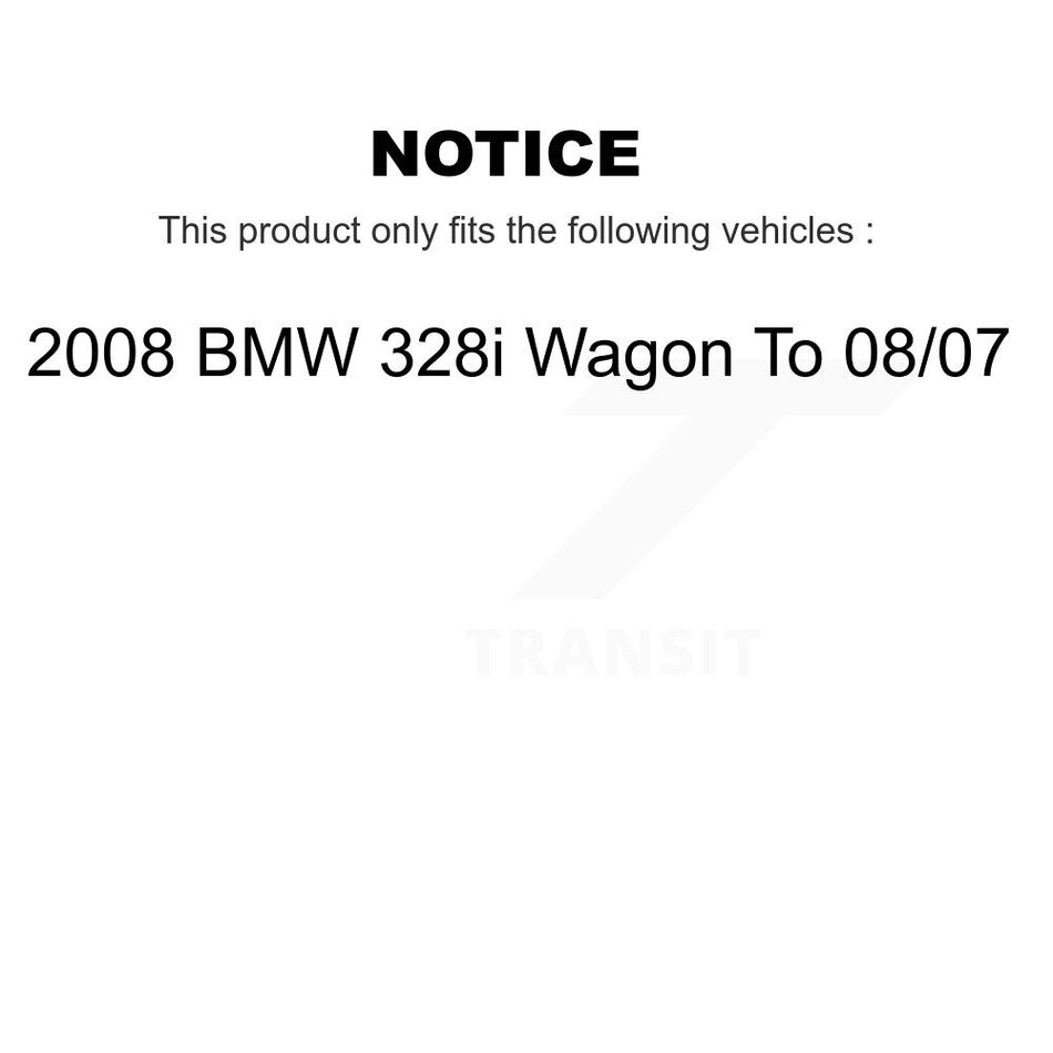Front Rear Disc Brake Caliper Rotors And Ceramic Pads Kit (10Pc) For 2008 BMW 328i Wagon To 08 07 KC8-101294C