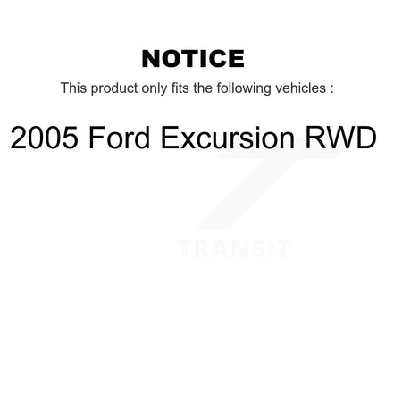 Front Rear Disc Brake Caliper Rotor & Ceramic Pad Kit (10Pc) For 2005 Ford Excursion RWD KC8-101323C