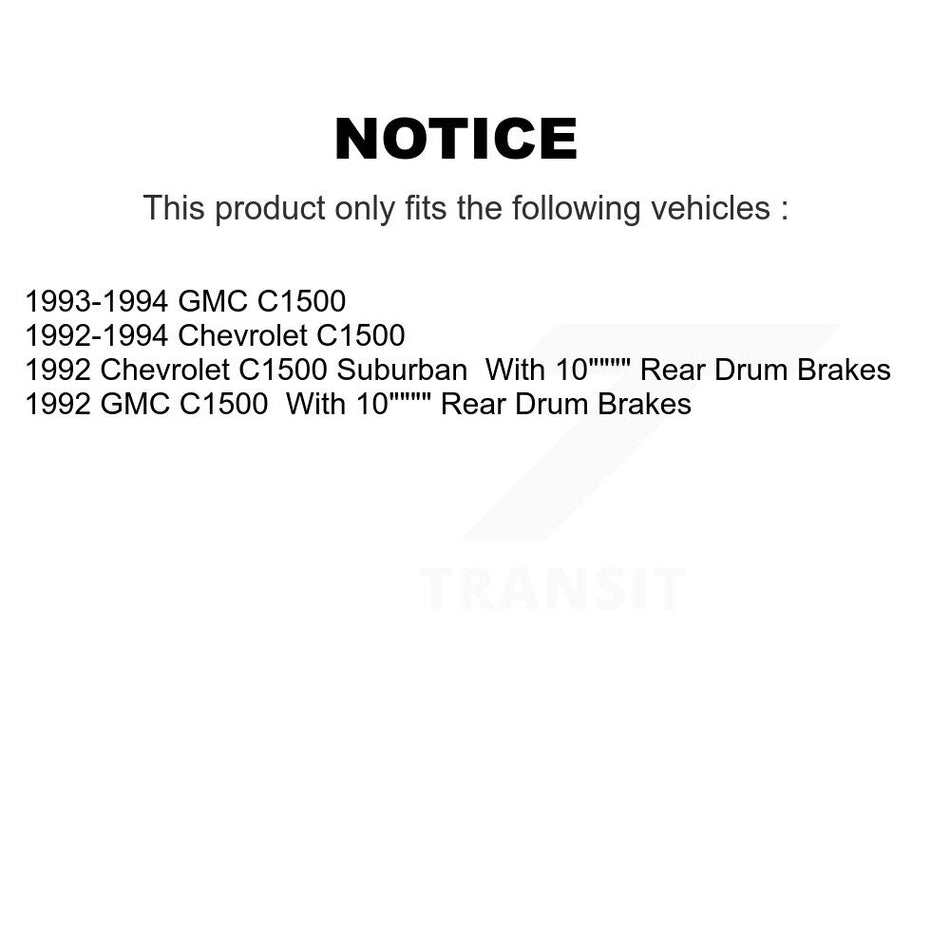 Front Disc Brake Caliper Rotors And Semi-Metallic Pads Kit For C1500 Chevrolet GMC Suburban KC8-101367N