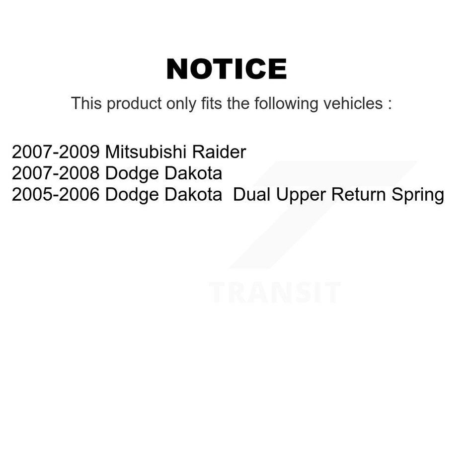 Front Rear Disc Brake Caliper Rotors Drums Semi-Metallic Pads Shoes Wheel Cylinders And Hardware Kit (11Pc) For Dodge Dakota Mitsubishi Raider KC8-101711N