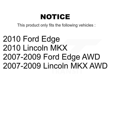 Front Rear Disc Brake Caliper Rotor And Ceramic Pad Kit (10Pc) For Ford Edge Lincoln MKX KC8-102509N