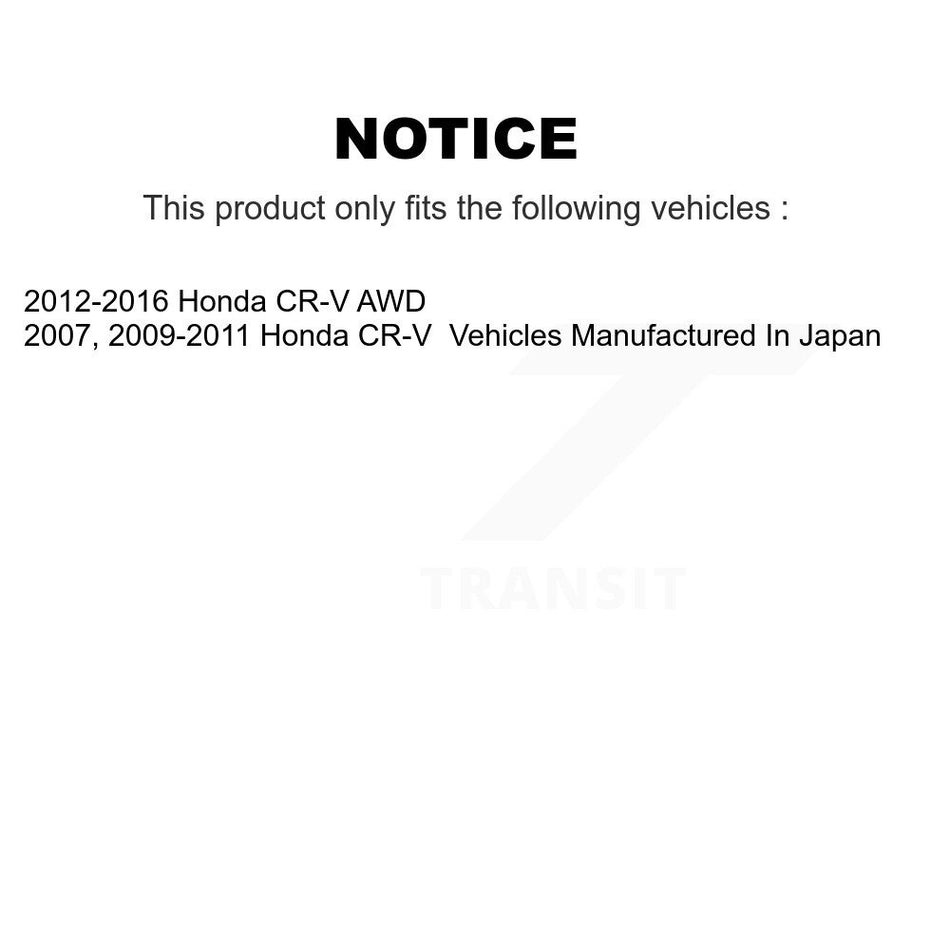 Front Rear Disc Brake Caliper Rotors And Ceramic Pads Kit (10Pc) For Honda CR-V KC8-102830N