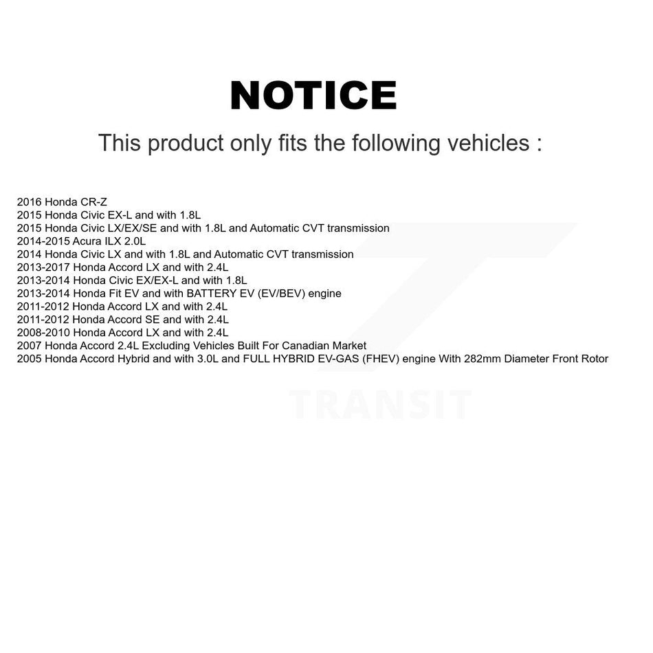 Front Brake Caliper Drill Slotted Rotor Ceramic Pad Kit For Honda Civic Accord Fit Acura KCD-100027C