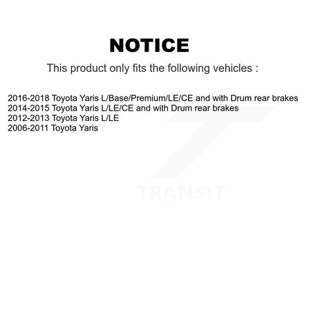 Front Disc Brake Coated Caliper Drill Slot Rotors Semi-Metallic Pad Kit For Toyota Yaris KCD-100040S