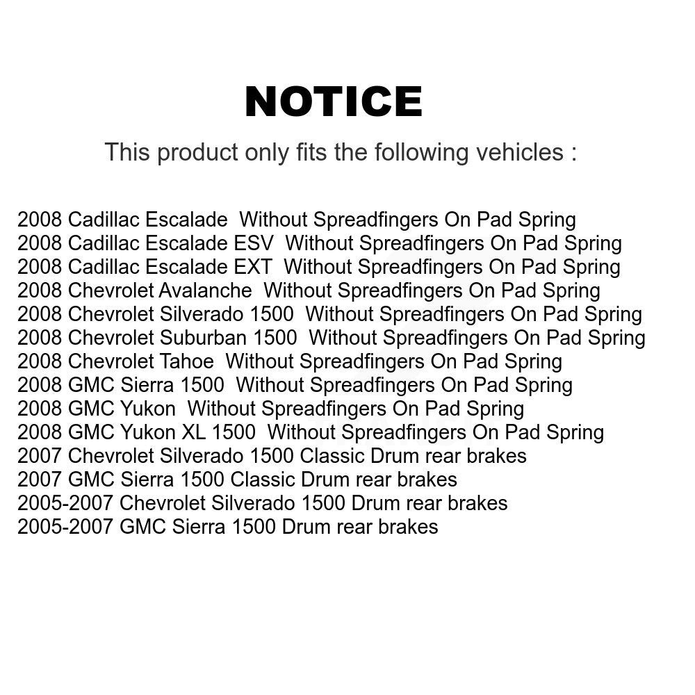Front Brake Caliper Drill Slot Rotor Ceramic Pad Kit For Chevrolet GMC Silverado 1500 XL KCD-100080C