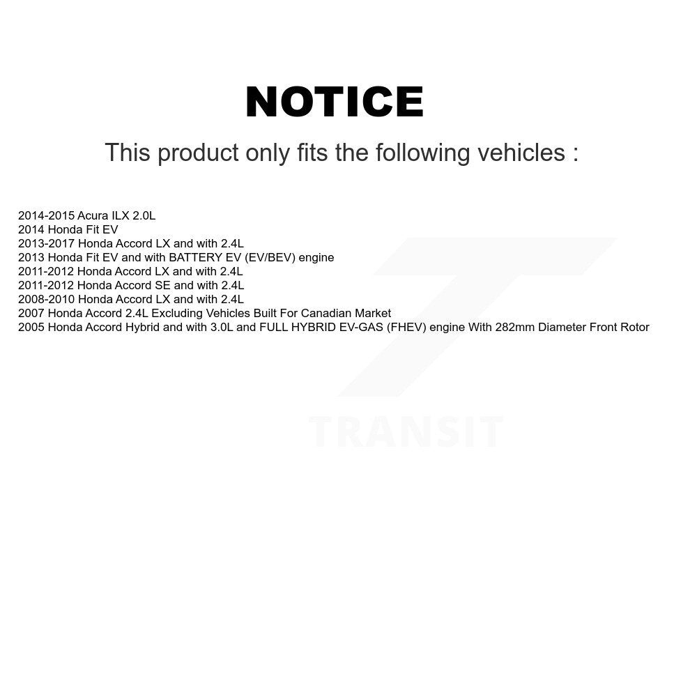 Front Brake Coat Caliper Drill Slot Rotor Ceramic Pad Kit For Honda Accord Fit Acura ILX KCD-100099N