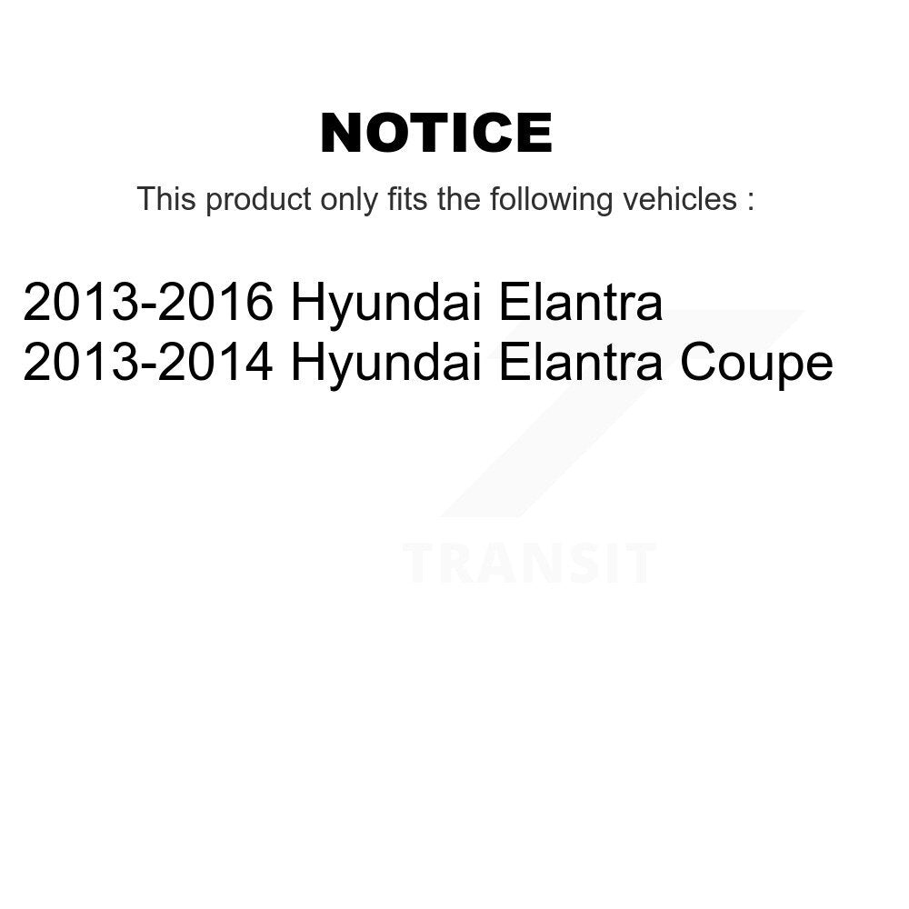 Front Rear Brake Caliper Drill Slot Rotor Semi-Metallic Pad Kit (10Pc) For Hyundai Coupe KCD-100698P