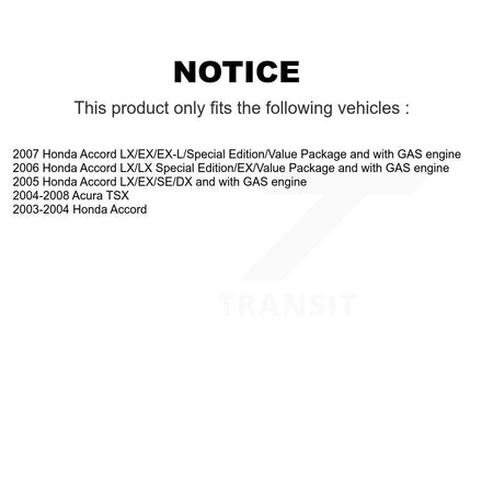 Rear Disc Brake Caliper Coated Rotors And Ceramic Pads Kit For Honda Accord Acura TSX KCG-100071C
