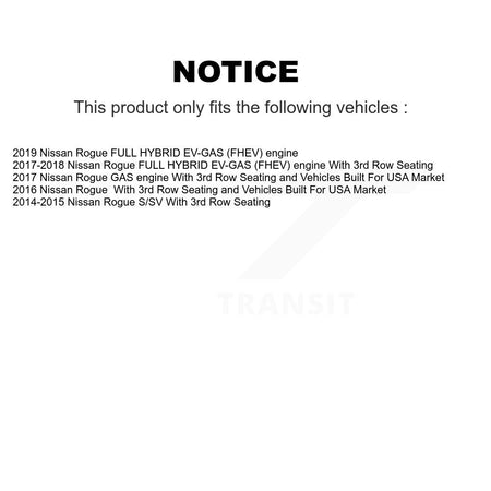 Front Disc Brake Caliper Coated Rotors And Ceramic Pads Kit For Nissan Rogue KCG-100114N