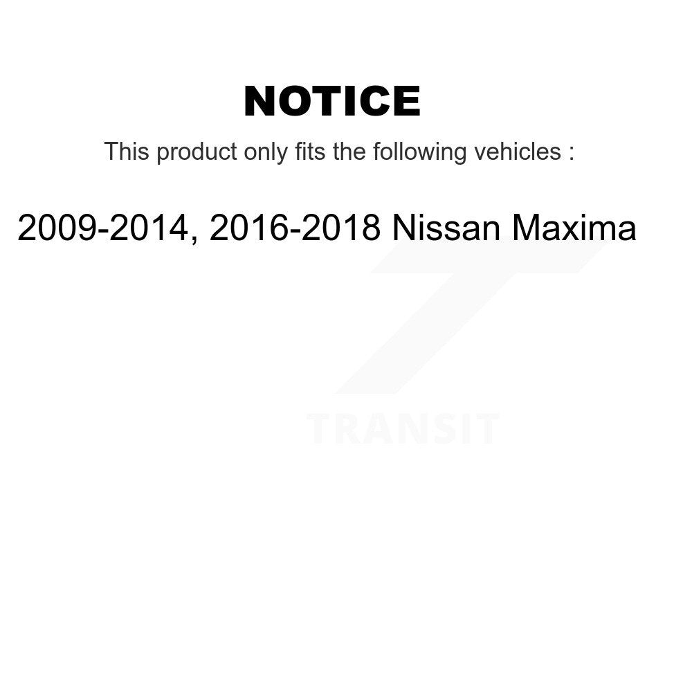 Rear Disc Brake Caliper Coated Rotors And Ceramic Pads Kit For Nissan Maxima KCG-100199T
