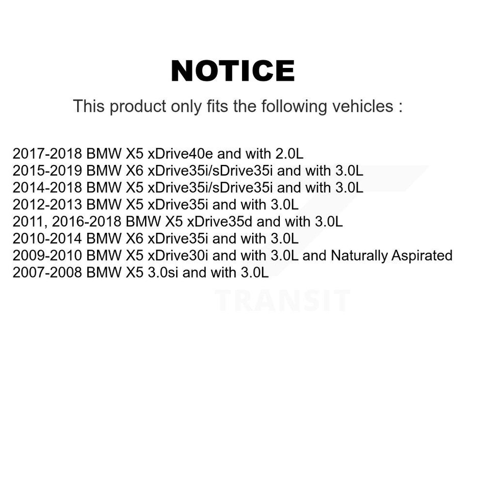 Rear Disc Brake Caliper Coated Rotors And Semi-Metallic Pads Kit For BMW X5 X6 KCG-100286P