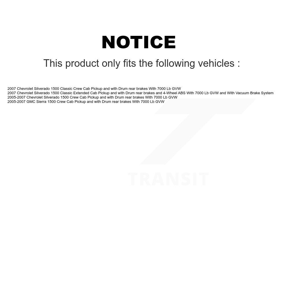 Front Rear Brake Caliper Coat Rotor Drum Semi-Metallic Pad Shoes Cylinder Kit (11Pc) For KCG-100361S