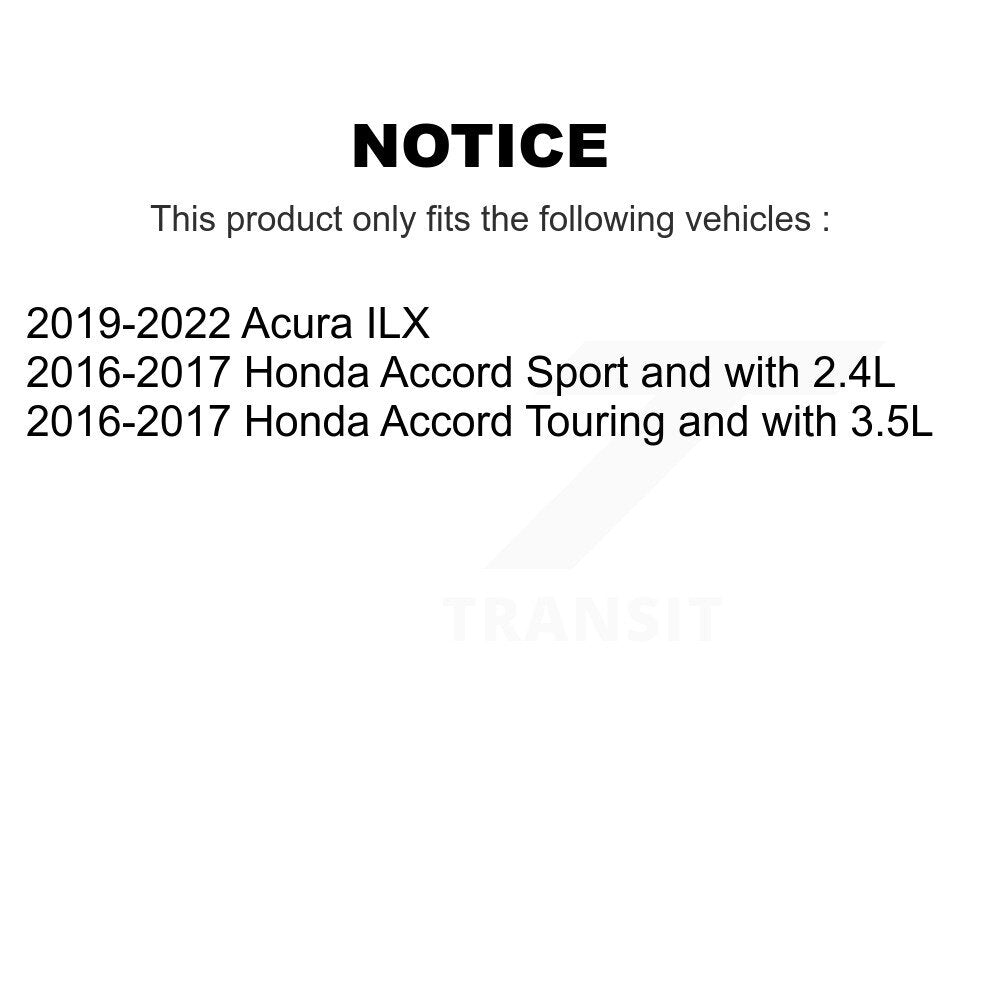 Front Disc Brake Caliper Coated Rotors And Ceramic Pads Kit For Honda Accord Acura ILX KCG-100455T