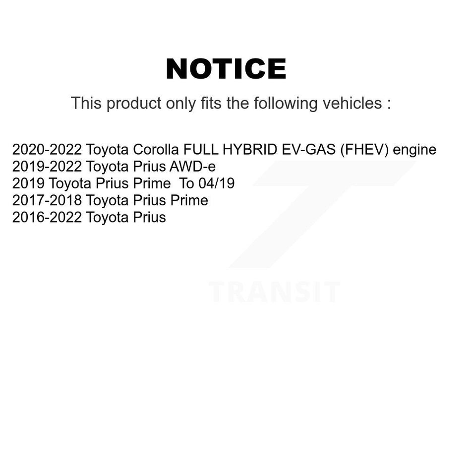 Front Disc Brake Caliper Coated Rotor And Ceramic Pad Kit For Toyota Corolla Prius Prime KCG-100463N
