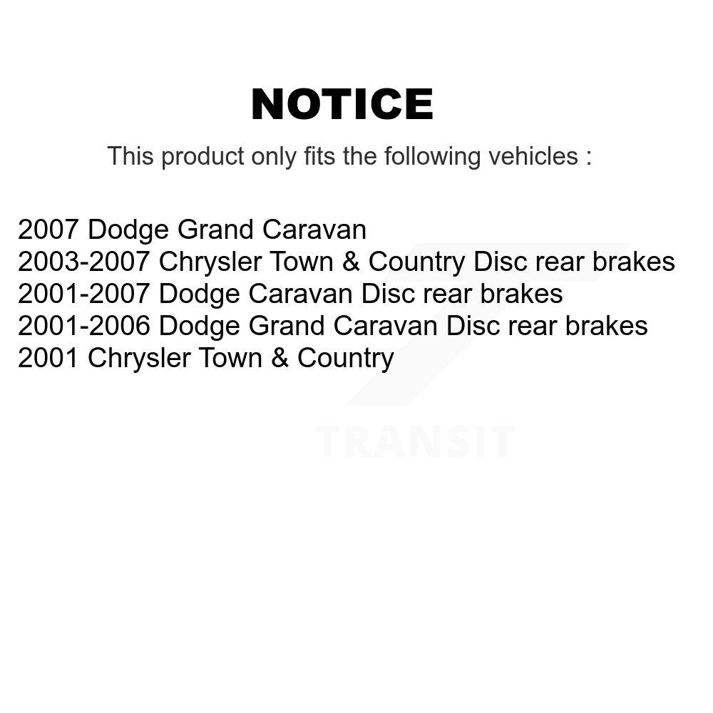 Front Brake Caliper Coat Rotor & Ceramic Pad Kit For Dodge Grand Caravan Chrysler Town KCG-100502T