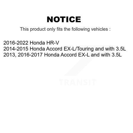 Front Disc Brake Caliper Coated Rotors And Semi-Metallic Pads Kit For Honda HR-V Accord KCG-100556S