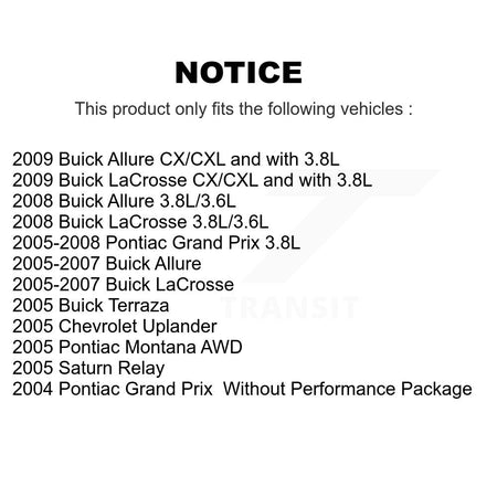 Front Brake Caliper Coat Rotor And Ceramic Pad Kit For Buick Pontiac LaCrosse Grand Prix KCG-100573T
