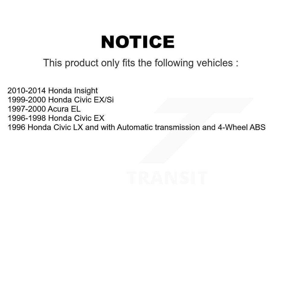 Front Disc Brake Caliper Coat Rotor And Ceramic Pad Kit For Honda Civic Acura EL Insight KCG-100612C