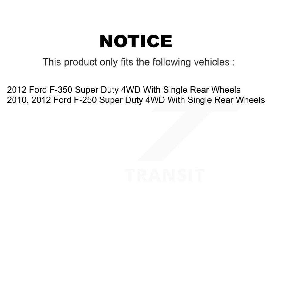 Front Brake Caliper Coat Rotor Semi-Metallic Pad Kit For Ford F-250 Super Duty F-350 4WD KCG-100618S