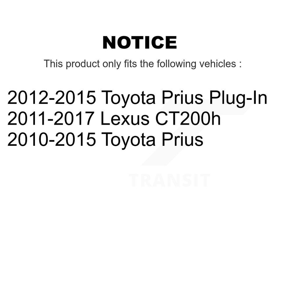 Front Disc Brake Caliper Coat Rotors Semi-Metallic Pad Kit For Toyota Prius Lexus CT200h KCG-100622S