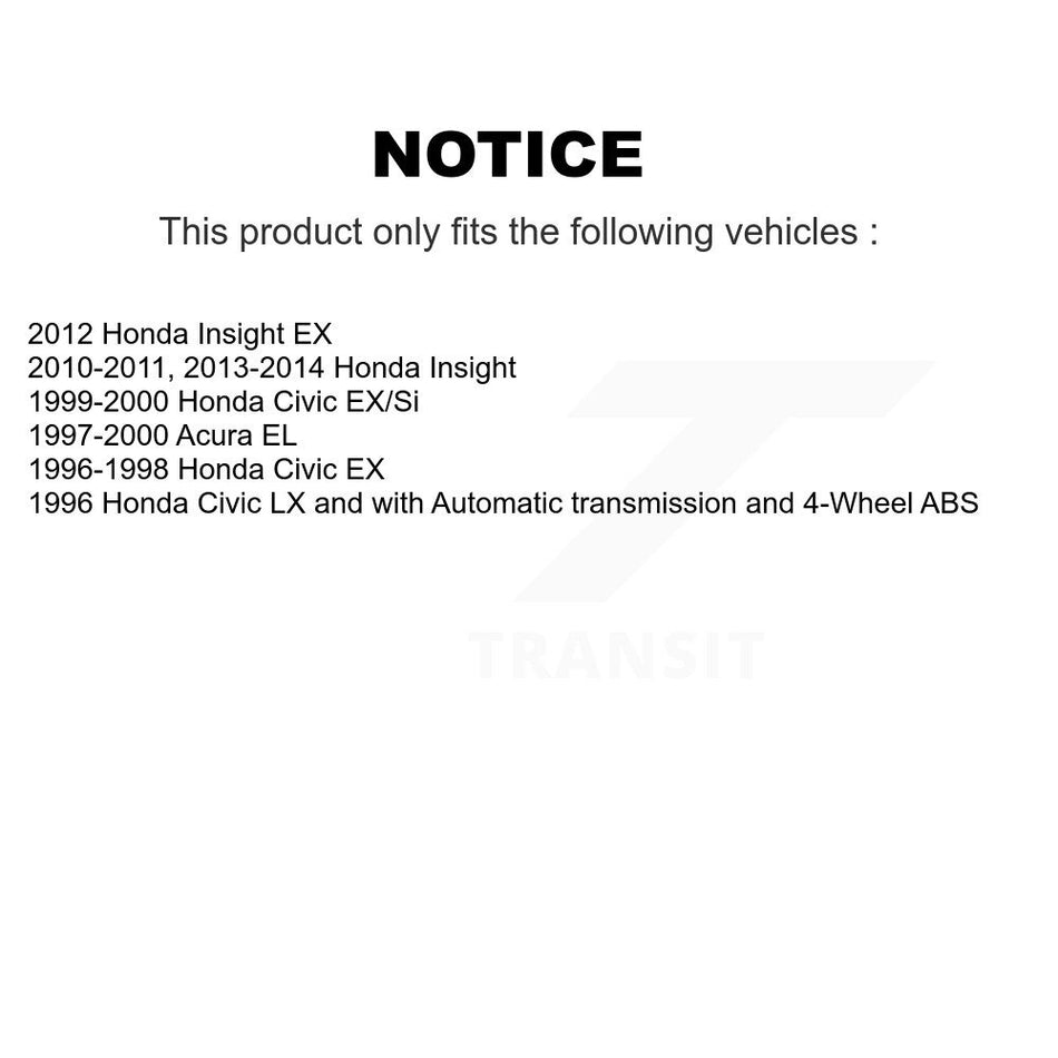 Front Disc Brake Caliper Coat Rotor And Ceramic Pad Kit For Honda Civic Acura EL Insight KCG-100623T