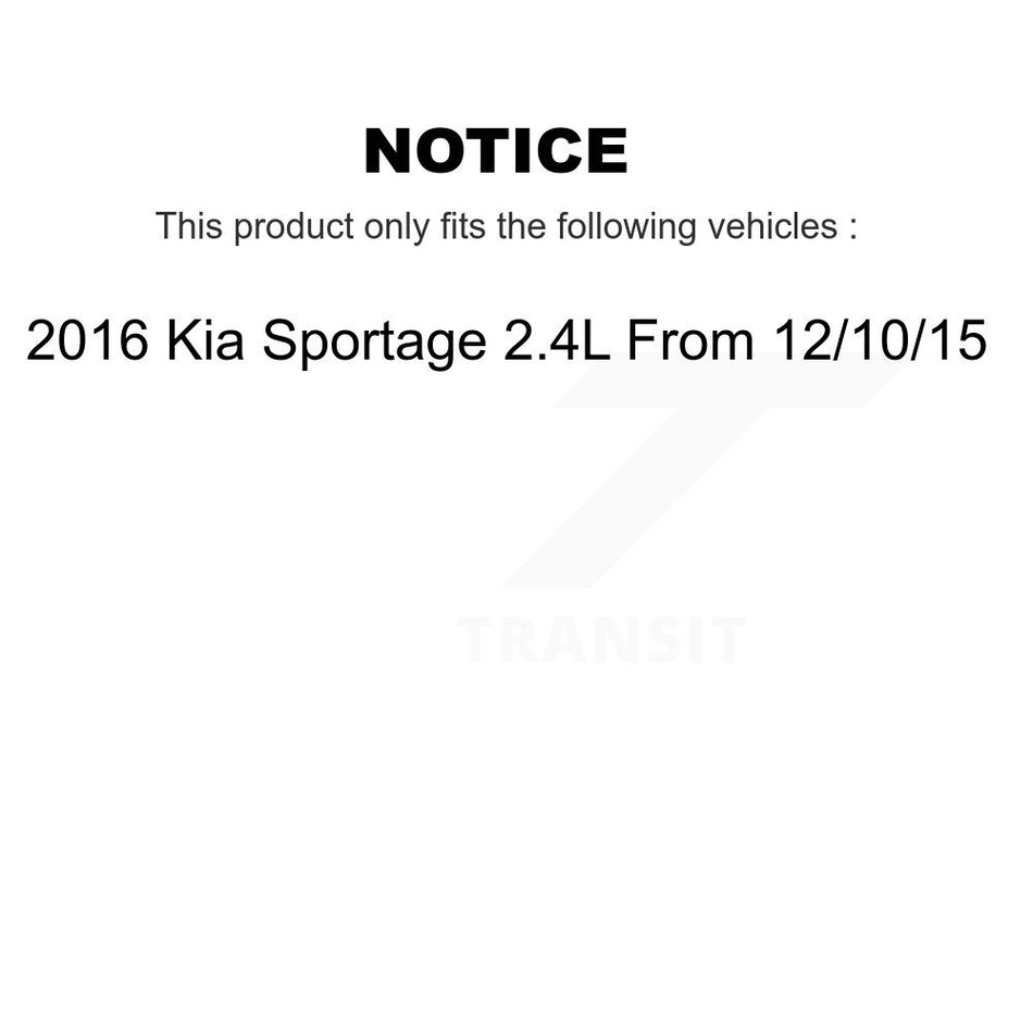 Front Brake Caliper Coat Rotor Semi-Metallic Pad Kit For Kia Sportage 2.4L From 12 10 15 KCG-100636P