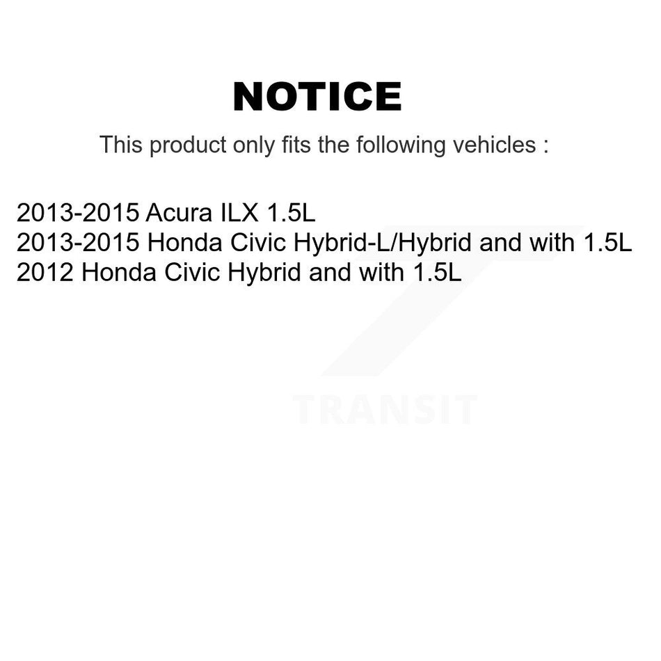 Front Disc Brake Caliper Coated Rotors And Ceramic Pads Kit For Honda Civic Acura ILX KCG-100667C