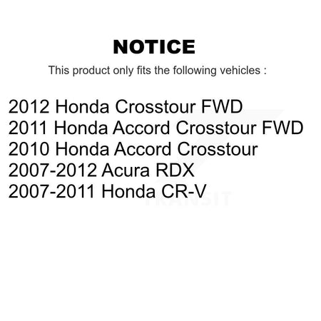 Front Brake Caliper Coat Rotor And Semi-Metallic Pad Kit For Honda CR-V Acura RDX Accord KCG-100704P